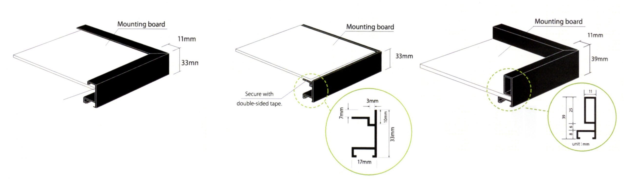 ILFORD Classic Square, Shadow Gap, and Floating